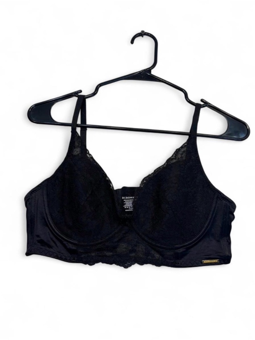 BCBGMaxAzria Black Lace Underwire Bra